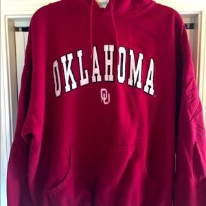 Old Varsity Brand OU Sooners Hoodie Size XL.